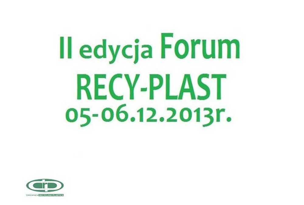 II&nbsp;edycja Forum RECY-PLAST